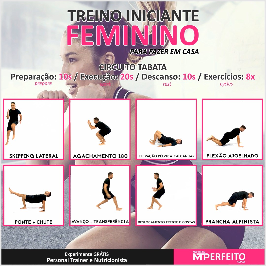 Tabata – Treino Feminino Iniciante – 17