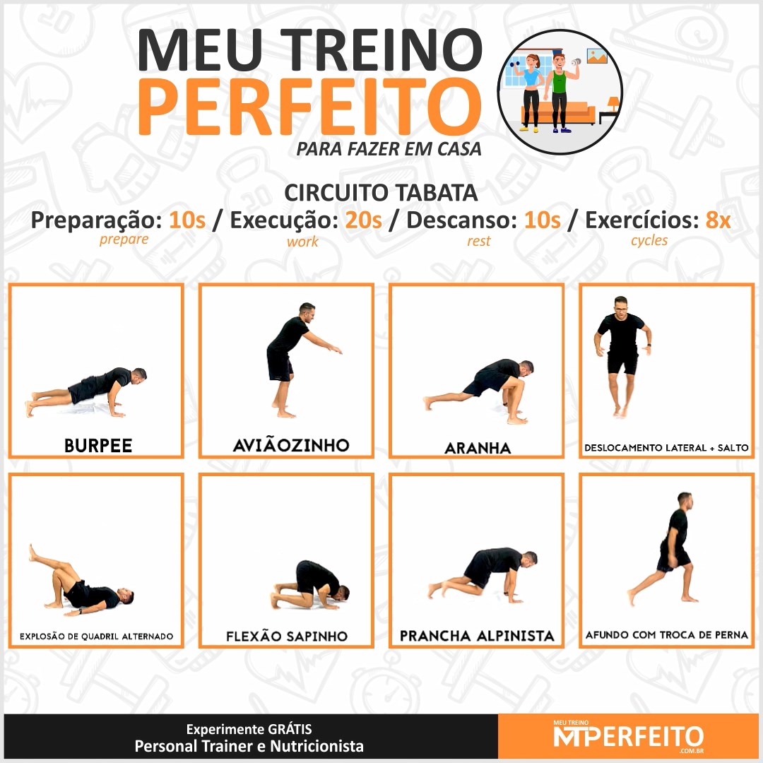 Meu Treino Perfeito Para Fazer em Casa – 10