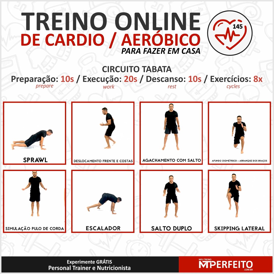 Treino de Cardio para Fazer em Casa – 07