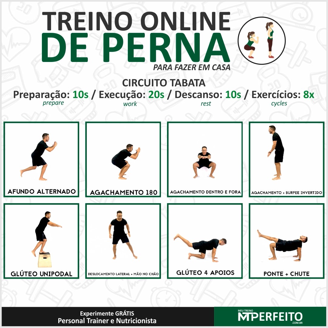 Treino Online de Perna Para Fazer em Casa – 07