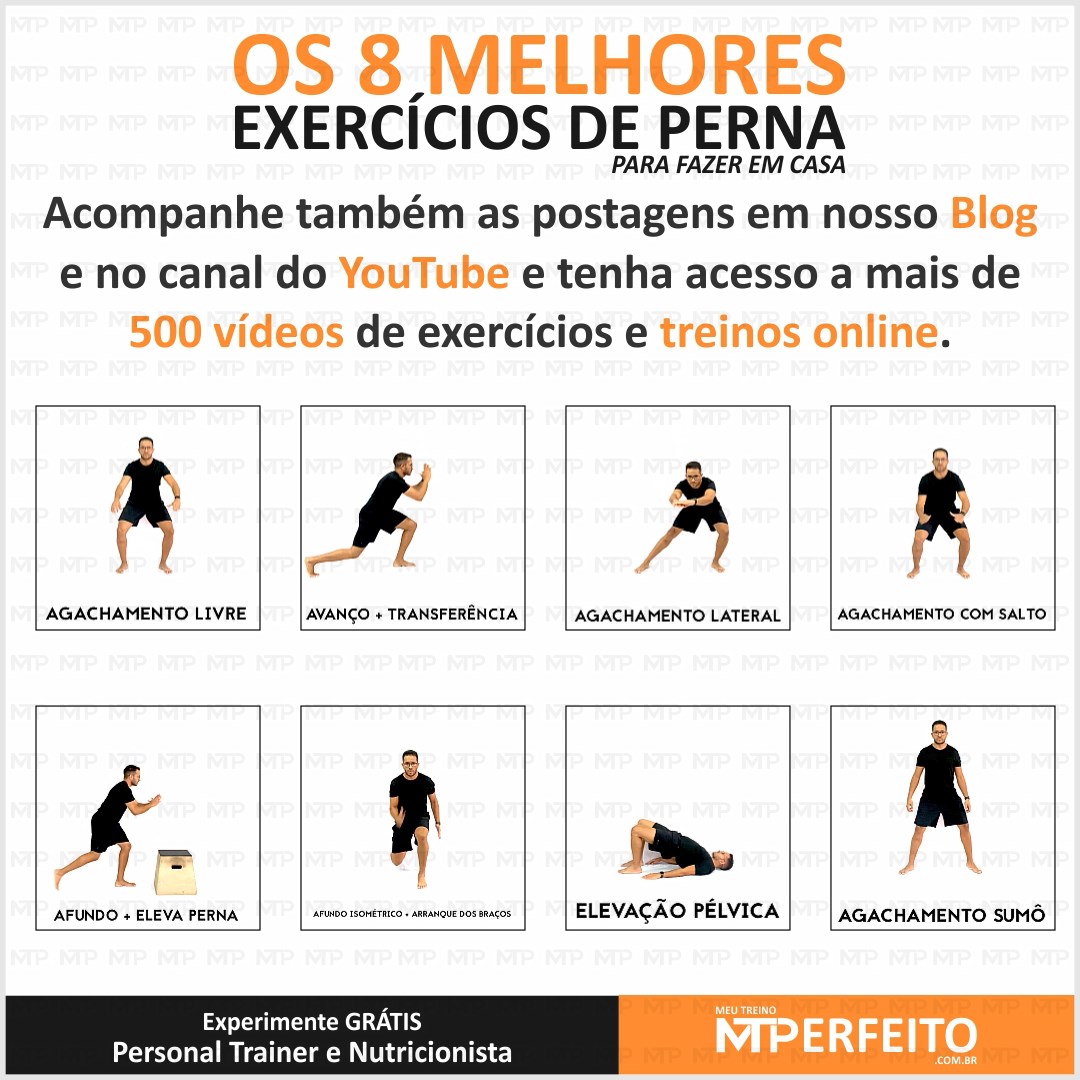 Os 8 Melhores Exercícios de Perna para Fazer em Casa