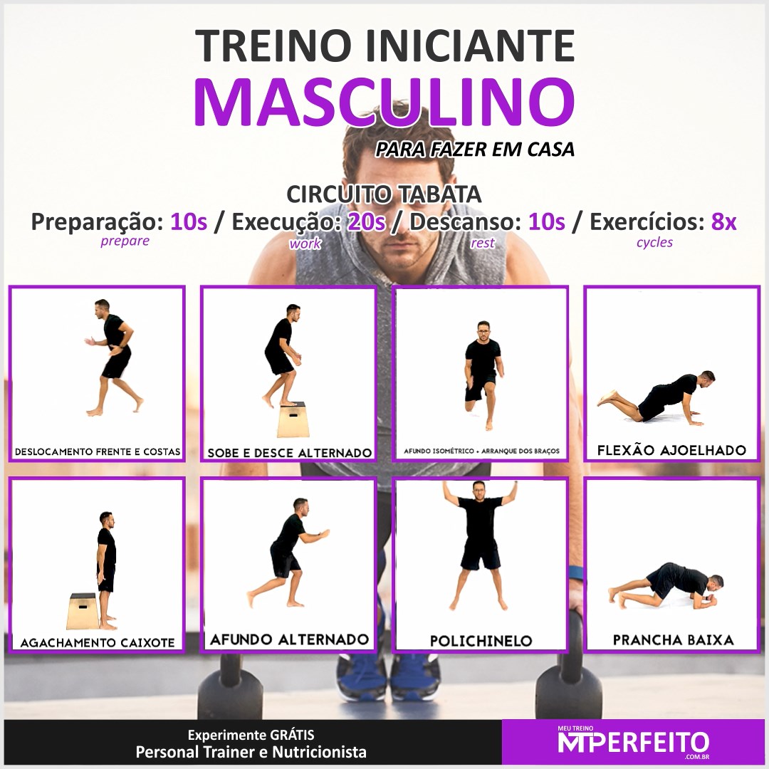 Treino Iniciante Masculino Para Fazer em Casa – 11