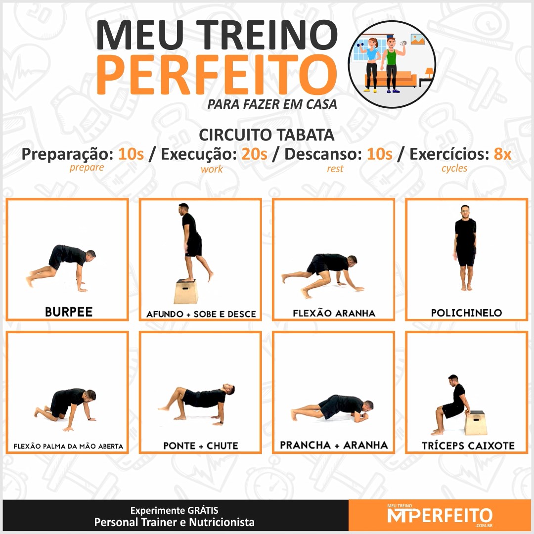 Meu Treino Perfeito Para Fazer em Casa – 12