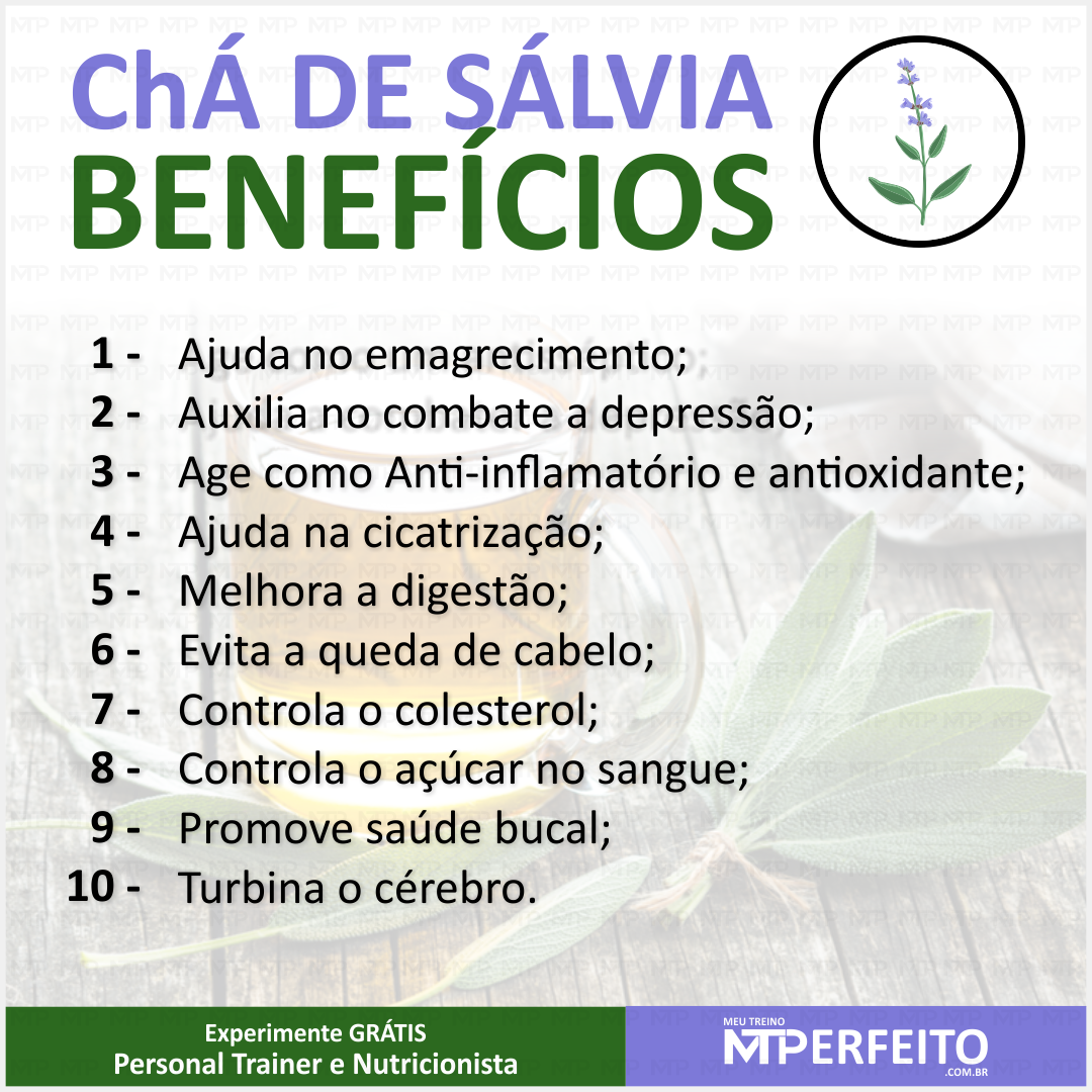 Chá de Sálvia – Conheça os Benefícios