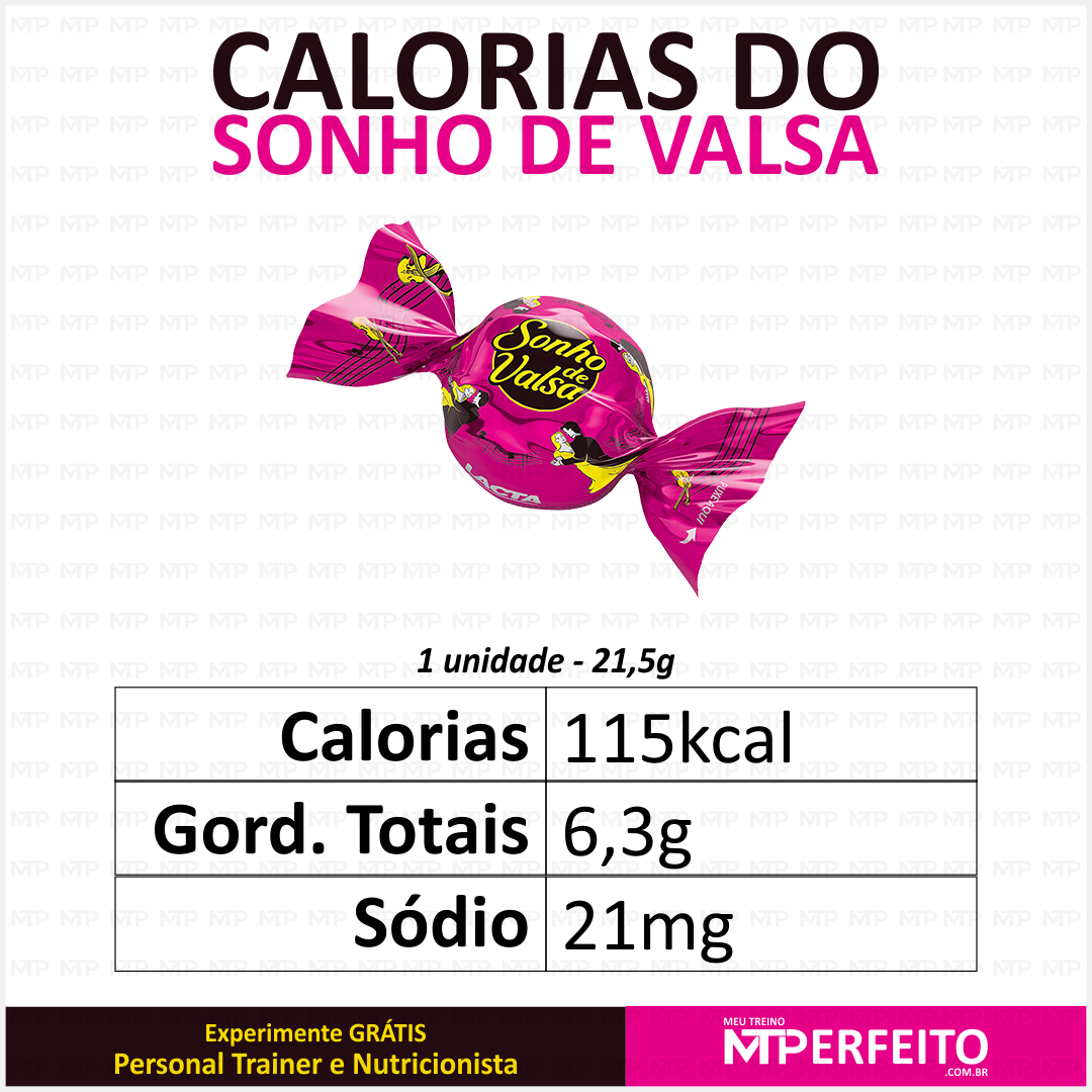 Calorias do Sonho de Valsa