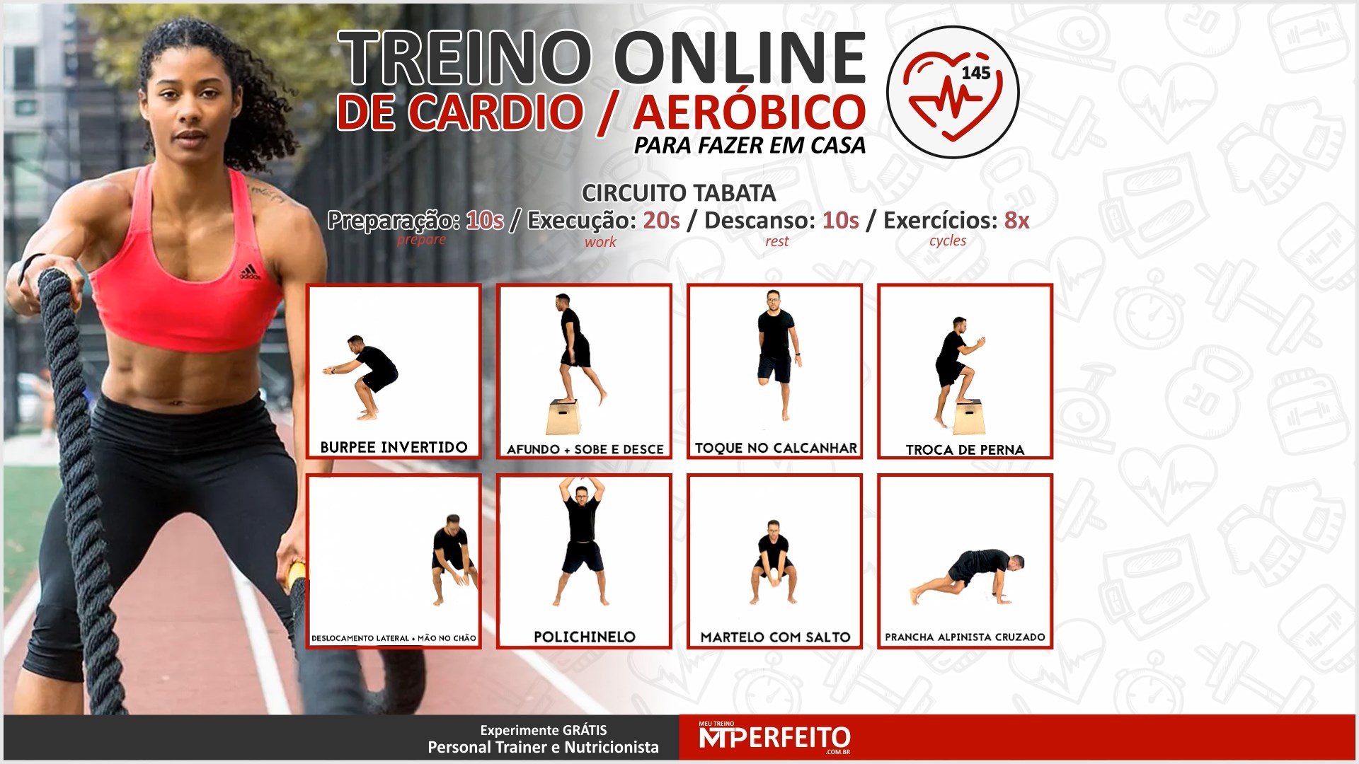 Treino Funcional de Cardio para Fazer em Casa – 10