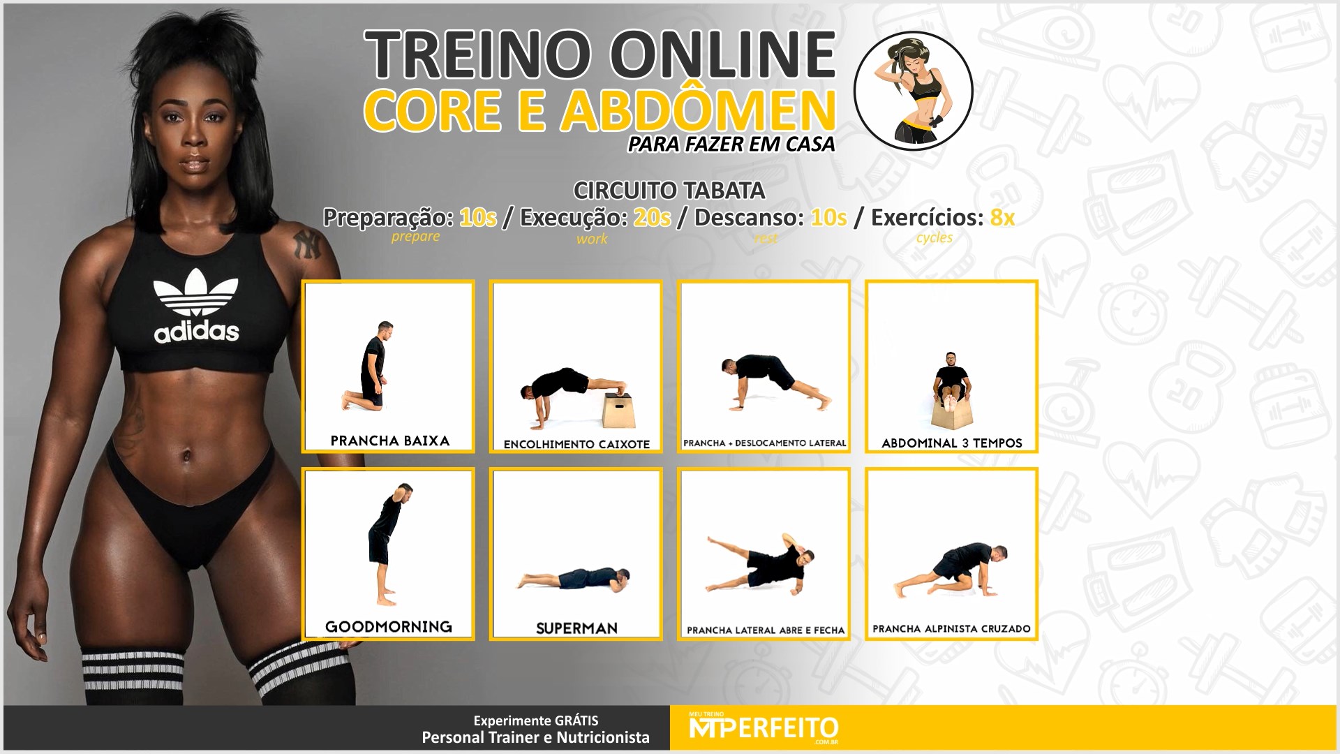 Treino de Abdômen Para Fazer em Casa – 06