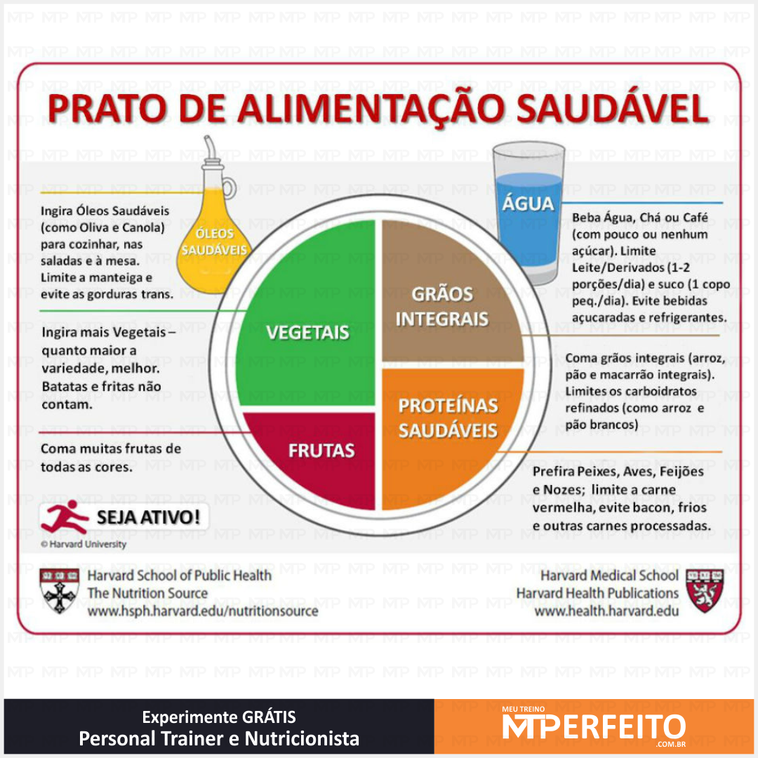 Prato ideal de acordo com a Harvard