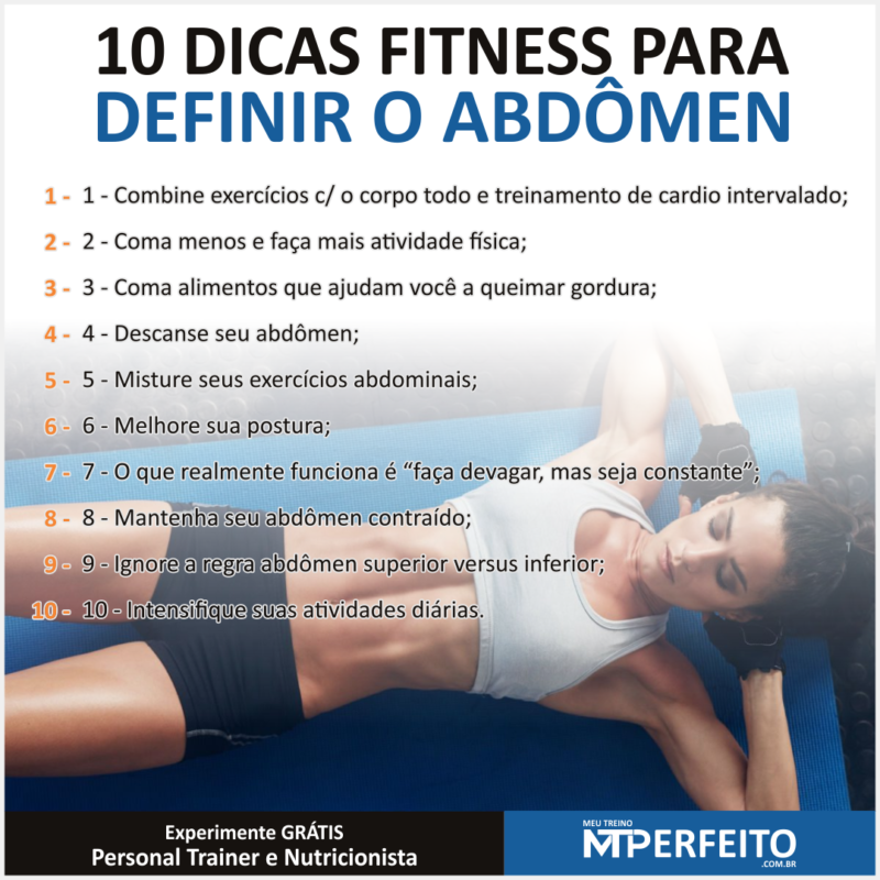 10 Dicas Fitness para Definir o Abdômen