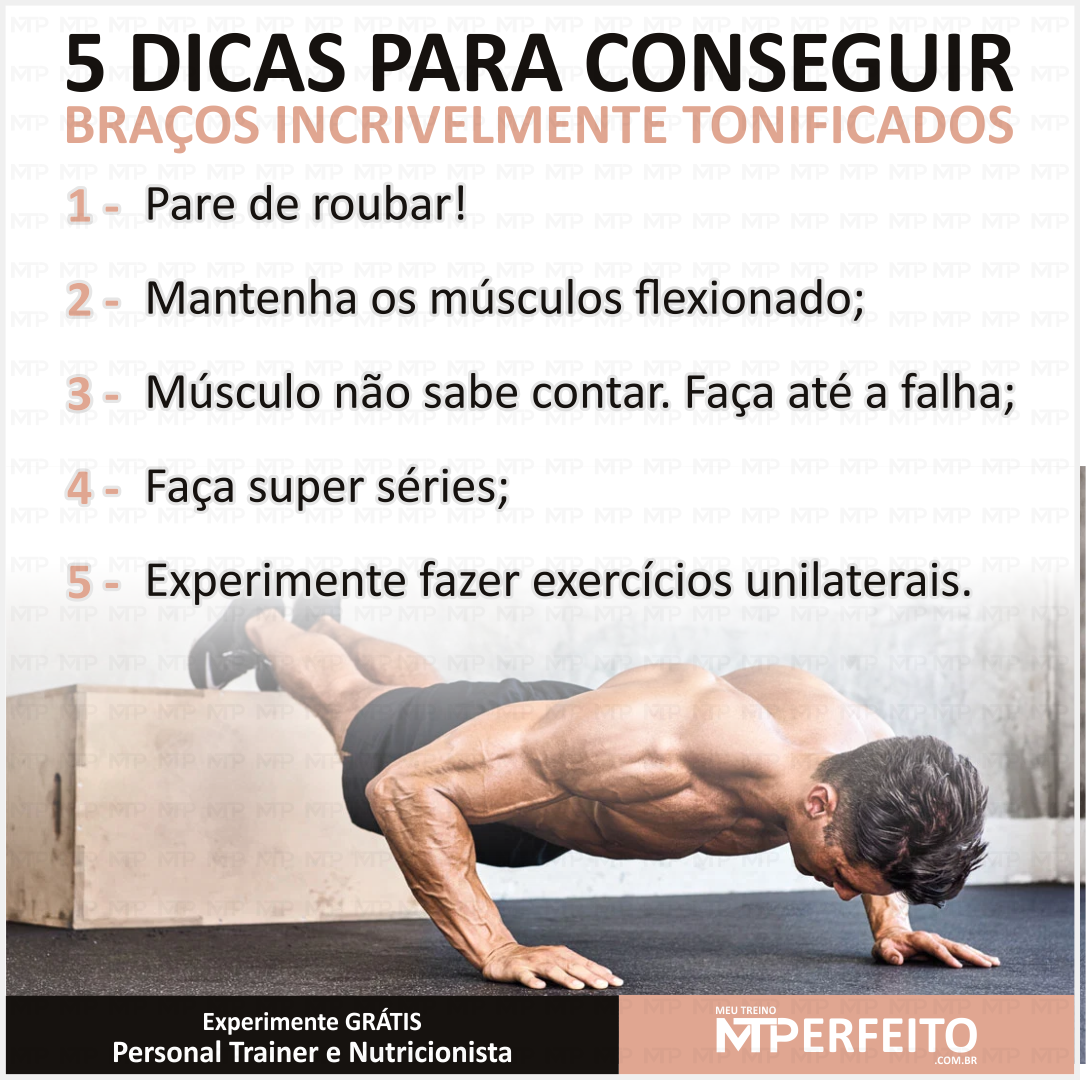 5 Dicas para Conseguir Braços Incrivelmente Tonificados