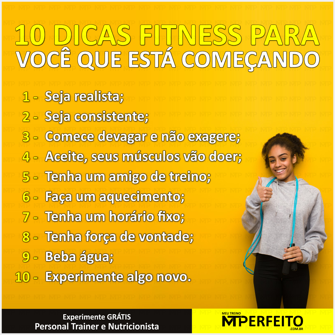 10 Dicas Fitness para Você que Está Começando