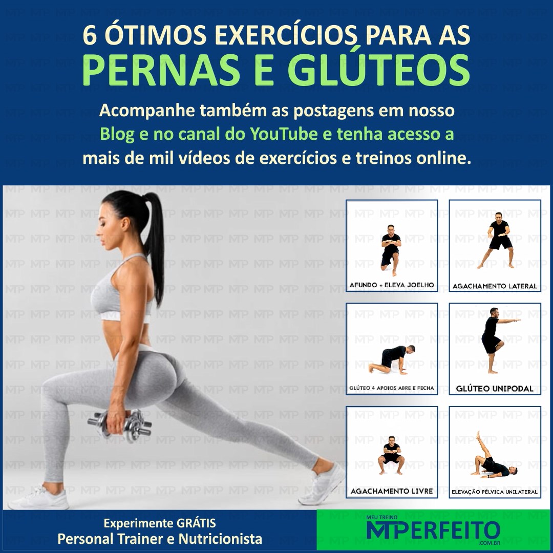 6 Ótimos Exercícios para as Pernas e Glúteos