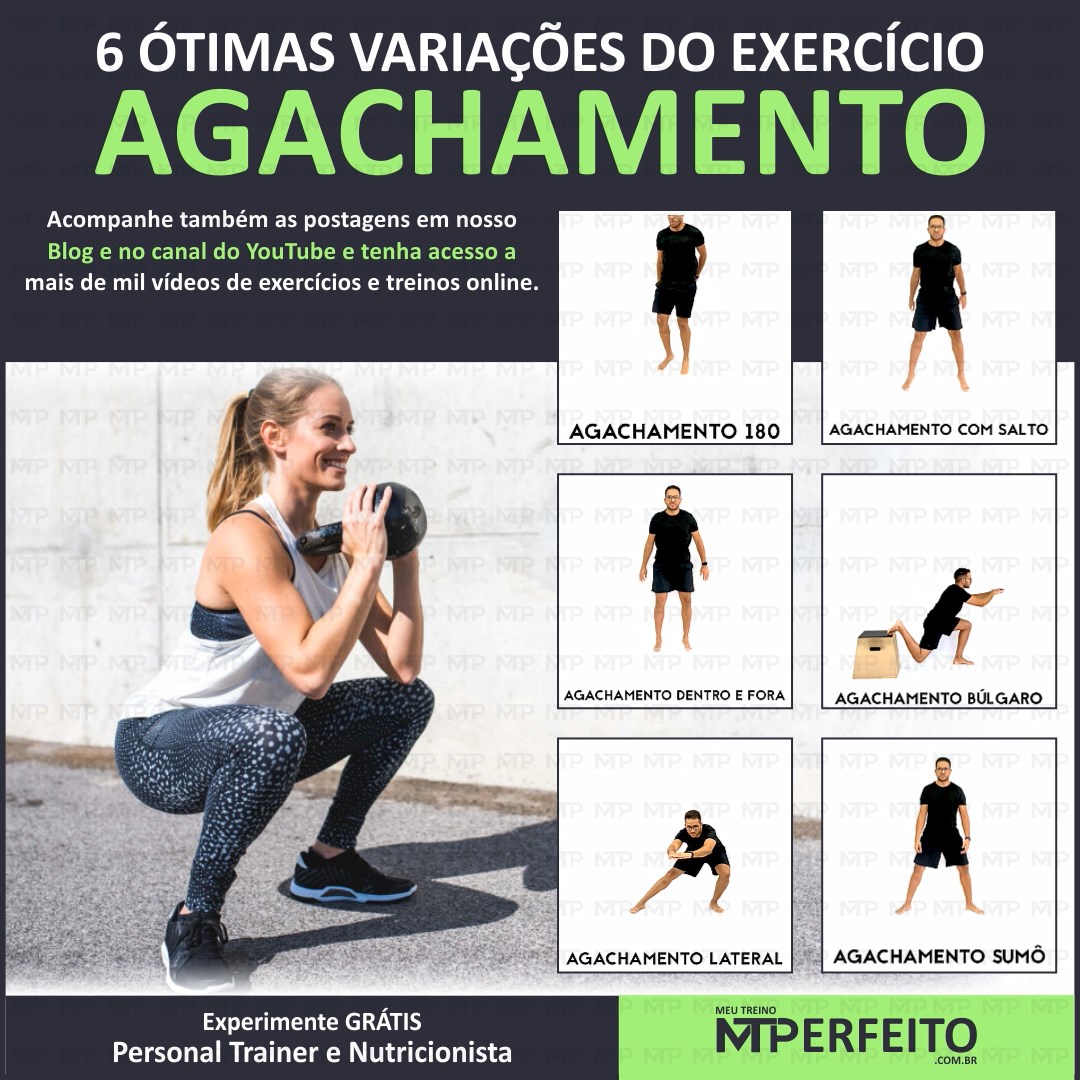 6 Ótimas Variações do Exercício Agachamento