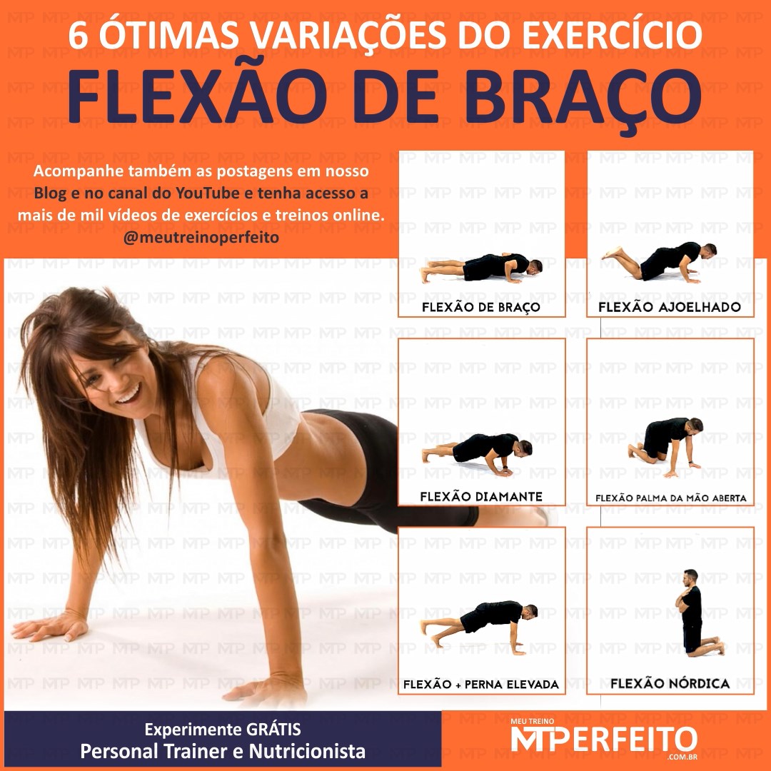 6 Ótimas Variações do Exercício Flexão de Braço