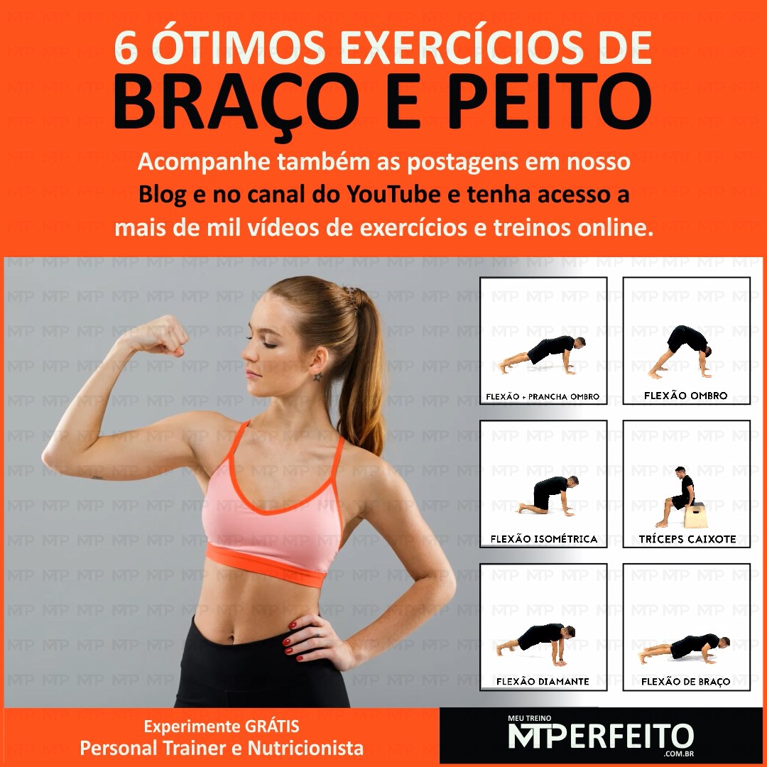 6 Ótimos Exercícios de Braço e Peito