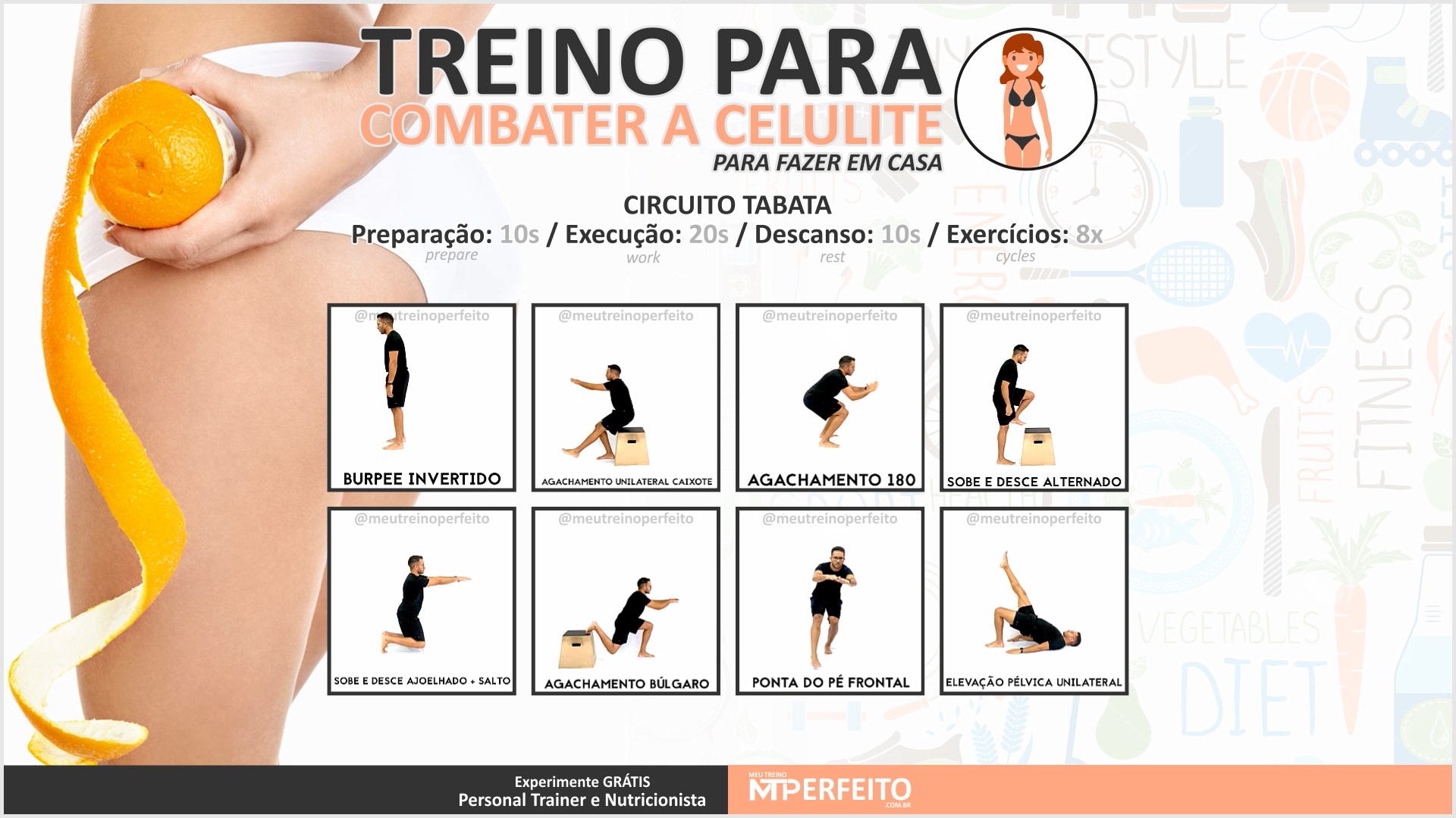 Treino para Ajudar Acabar com a Celulite – 02