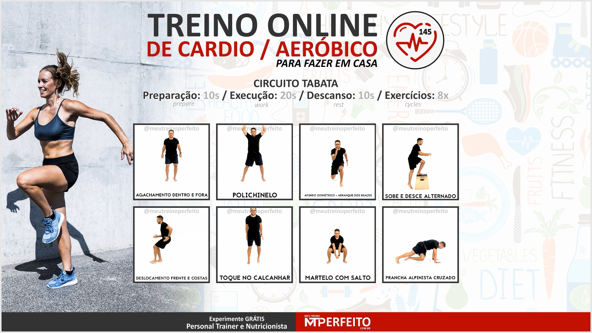 Treino Funcional Aeróbico para Fazer em Casa – 11