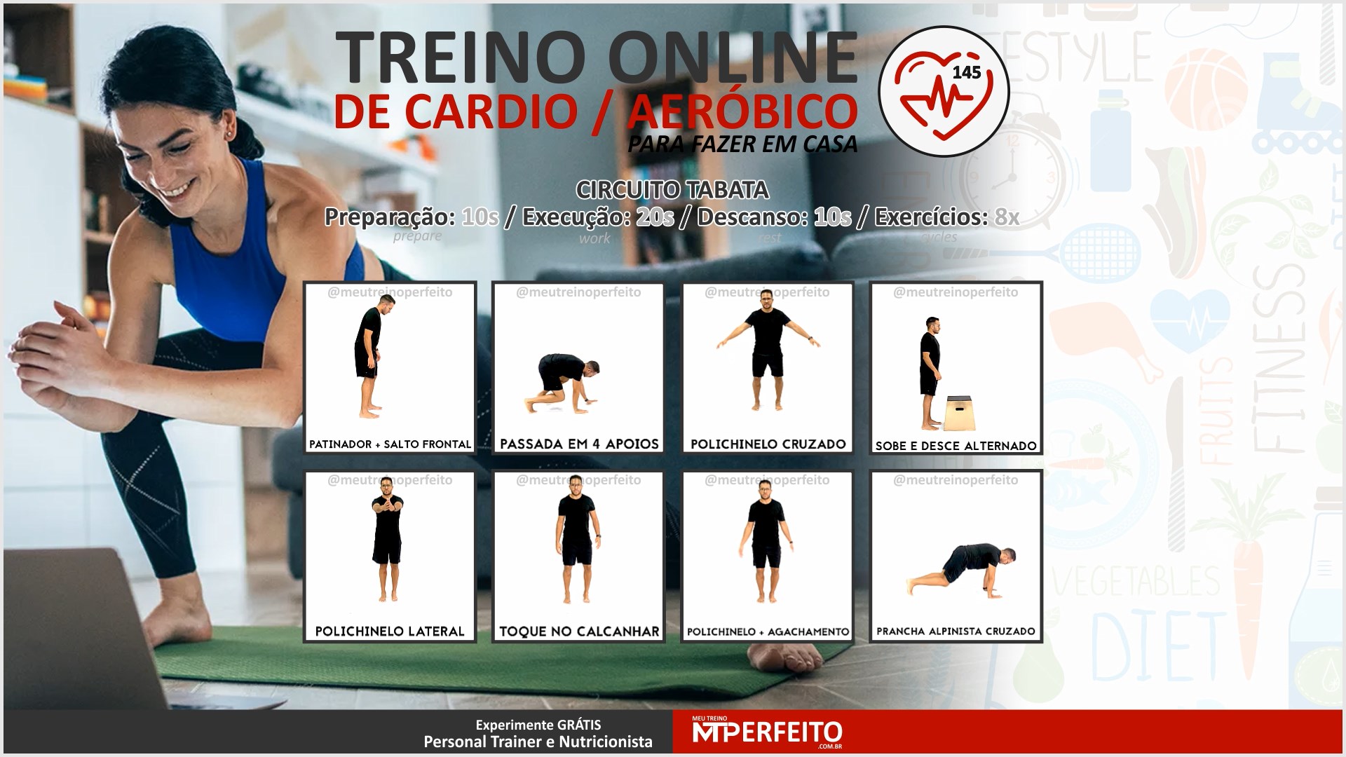 Treino Funcional de Cardio para Fazer em Casa – 12