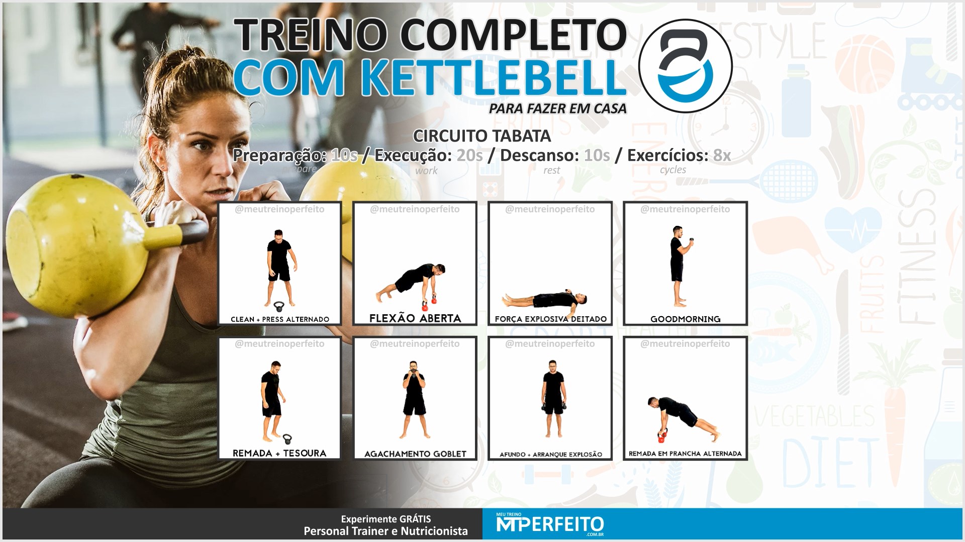 Treino HIIT de Kettlebell – 03