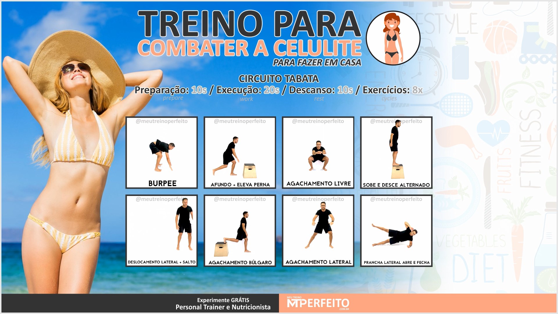 Treino funcional para ajudar acabar com a celulite – 01