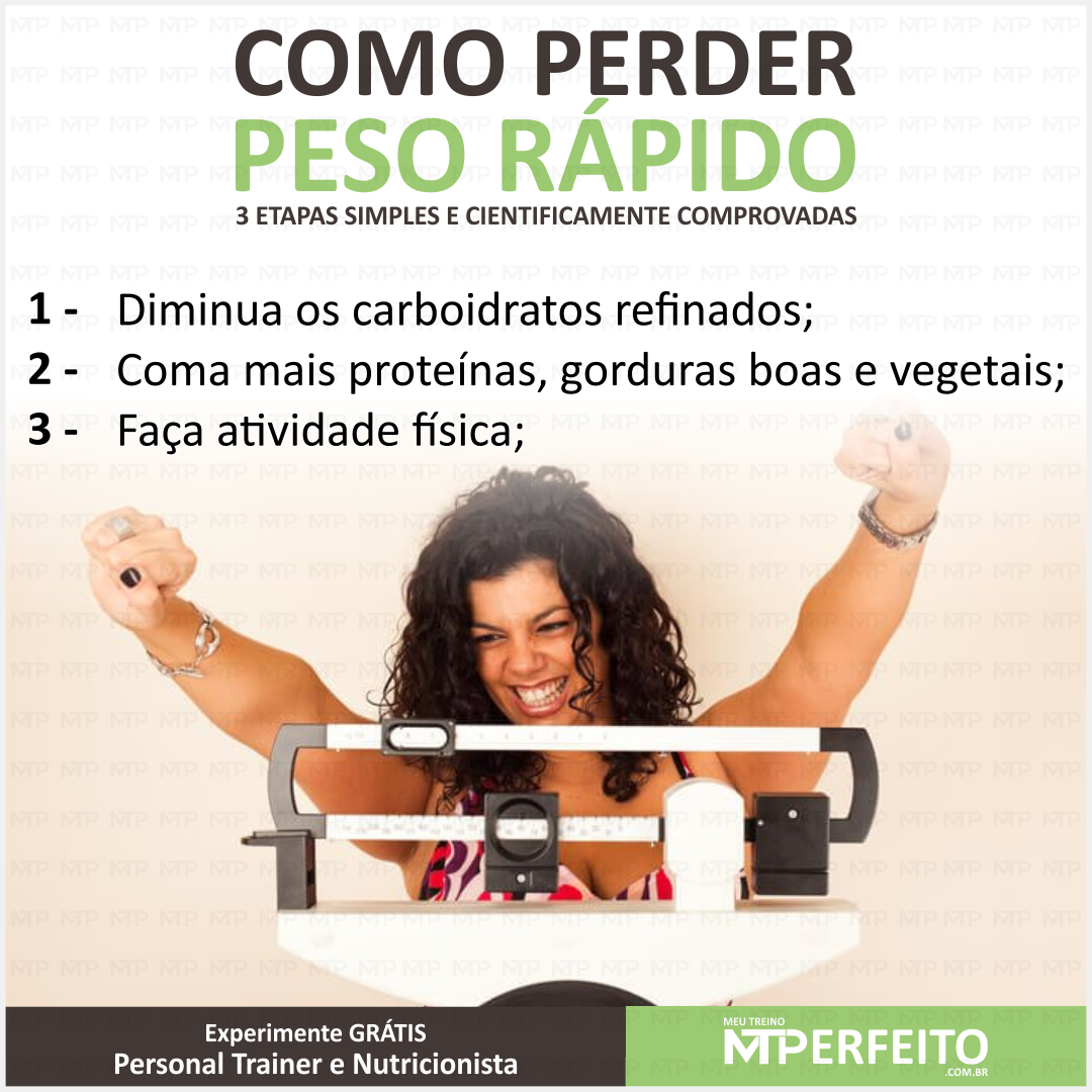 Como perder peso rápido: 3 etapas simples e cientificamente comprovadas