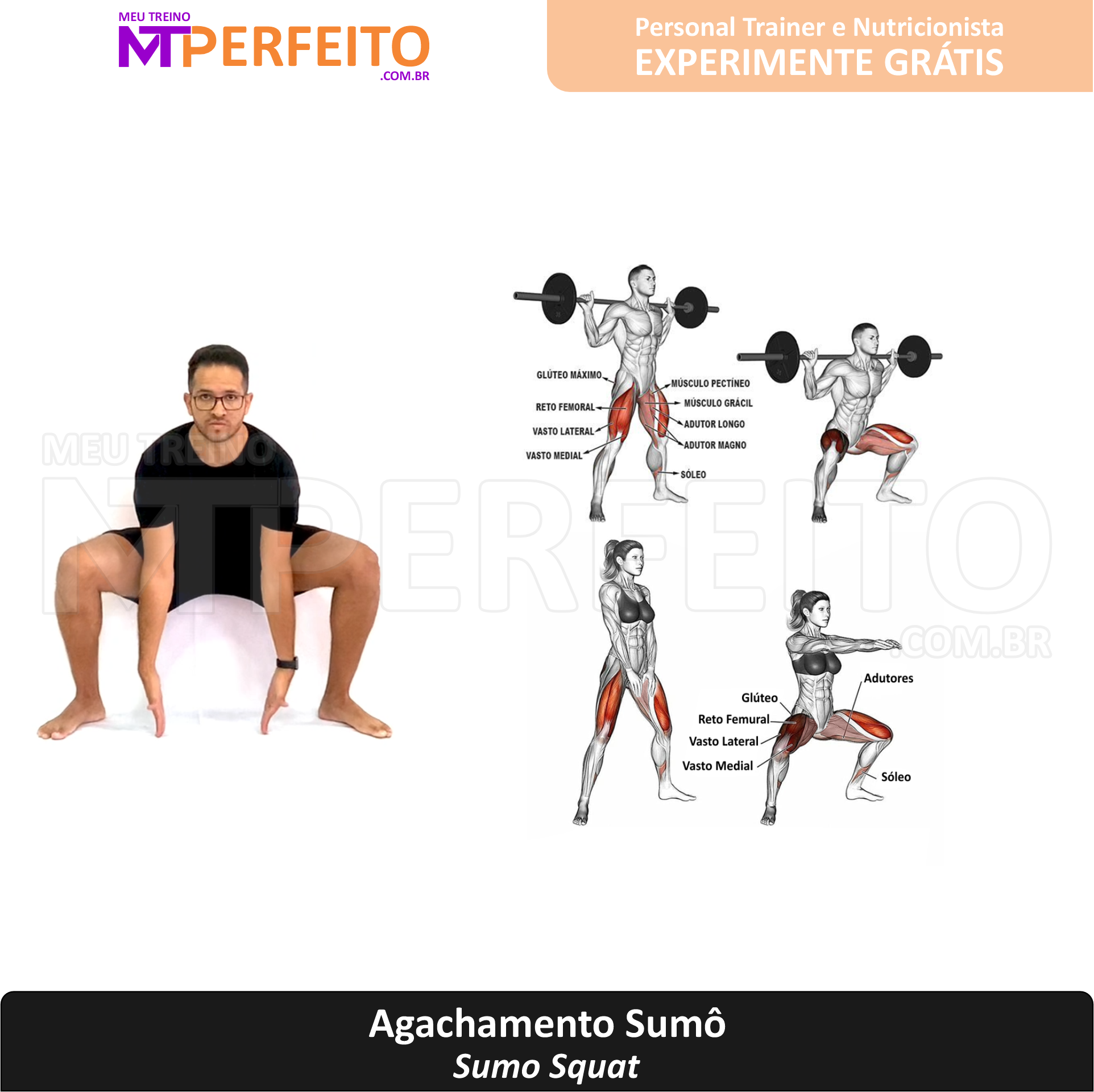 Agachamentos de sumô: quais músculos funcionam?