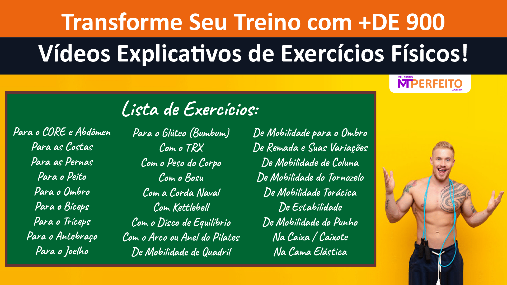 Transforme Seu Treino com Mais de 900 Vídeos Explicativos de Exercícios Físicos!